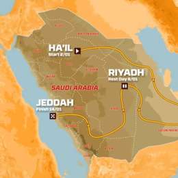 Dakar 2022: presentaron el recorrido de Arabia Saudita
