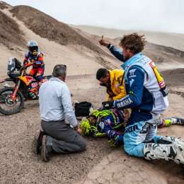 Dakar: un Benavídes, en el auxilio a un español tras un accidente