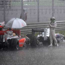El GP de Malasia 2009: suspensión por lluvia y el helado de Kimi Raikkonen