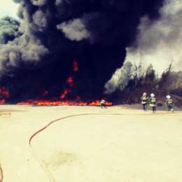 Incendio en el autódromo de Buenos Aires