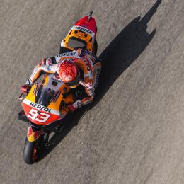 Márquez comenzó adelante en Aragón