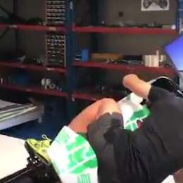 El espectacular entrenamiento de un piloto de MotoGP