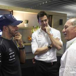 Hamilton y Fangio se encontraron en Brasil