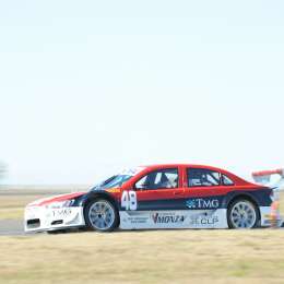 Fontana y su auto sufrieron mucho