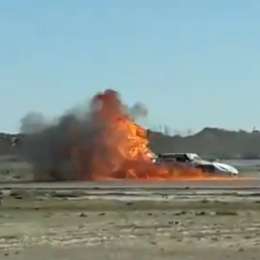 Impactante accidente y fuego en el TC Patagónico