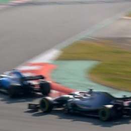 Hamilton evitó un accidente de manera milagrosa