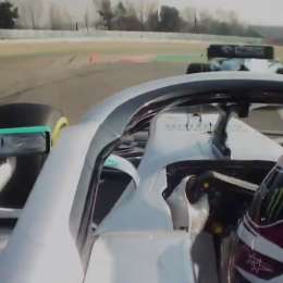 A bordo: La maniobra de Hamilton para no impactar contra Kubica