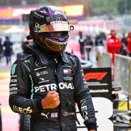 Hamilton tras su pole bajo la lluvia: “Me encantan estos días”