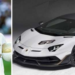 Hazard fue a entrenar en su nuevo Lamborghini Aventador SVJ