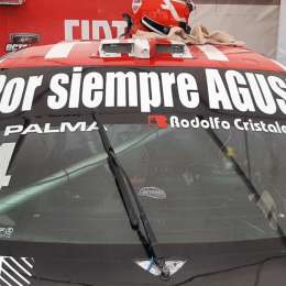 El homenaje a Agustina en el auto de Di Palma