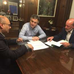 El Int. De Balcarce fue recibido en Casa de Gobierno