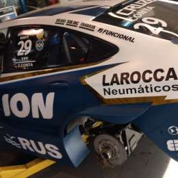 El auto de Conta listo para Rafaela