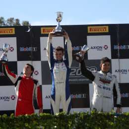 Las voces del podio de la carrera 1