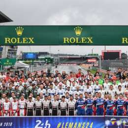 La foto oficial de Le Mans con todos los pilotos
