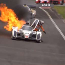 Dramático incendio en una carrera de Endurance Brasil