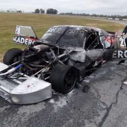 Incendio y susto en el Autódromo de La Plata