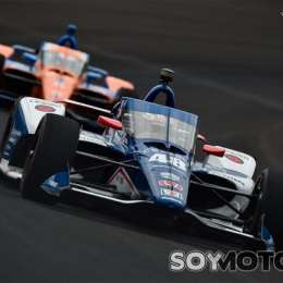 Tonny Kanaan fue el mejor hoy en Indy 500 y se pegó fuerte Ferrucci