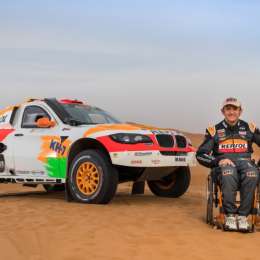 Esteve, de la silla de ruedas a correr en el Dakar