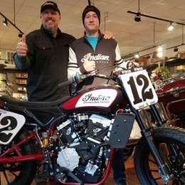 American Flat Track: Maloney con una Indian FTR750 en 2018