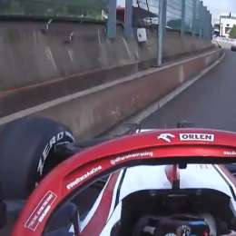 La vuelta más rápida de la Fórmula 1 en Monza a bordo