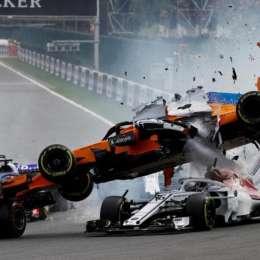 El Halo fue clave para que Leclerc no sufra un golpe peor en Bélgica