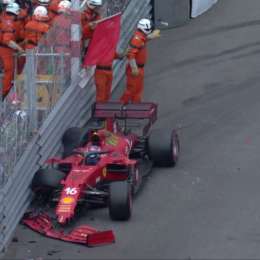 Pole con golpe incluido para Leclerc en Mónaco