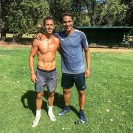 De Selección: Pernía entrenó con el crack peruano Paolo Guerrero