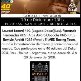 El MED Racing Team presenta sus pilotos para el Dakar 2018