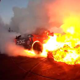 Un Youtuber destruyó su Lamborghini Huracán haciendo Drift