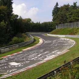 Silva en el emblemático Nürburgring