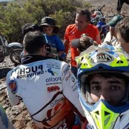 Un piloto de Dakar encontró al chico perdido en San Juan