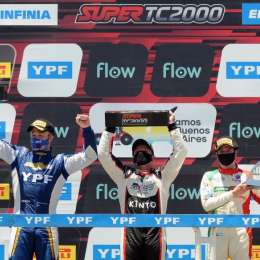 Los protagonistas del podio en Paraná
