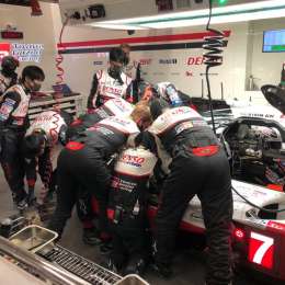 Problemas para el Toyota N°7 de López en Le Mans
