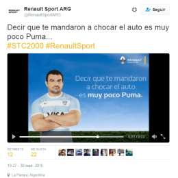 RENAULT RESPONDE A CANAPINO CON LOS PUMAS