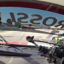 A bordo: La largada de Rossi y Pernía en la carrera clasificatoria