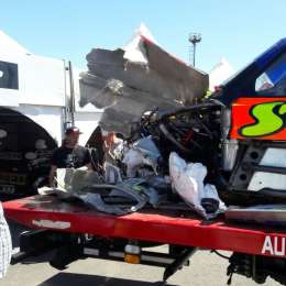 Fuerte golpe de Alan Ruggiero en los entrenamientos