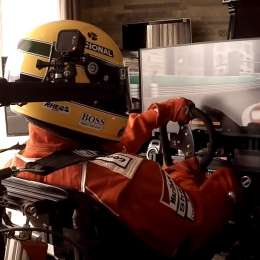 Un fanático recreó la vuelta a bordo de Senna en Mónaco con un simulador