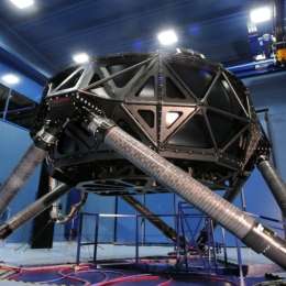 El increíble simulador que probó Canapino en Estados Unidos