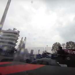 Imperdible cámara 360° del sobrepaso de Verstappen a Hamilton