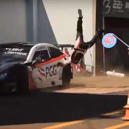 Terrible accidente en boxes: Tres personas heridas