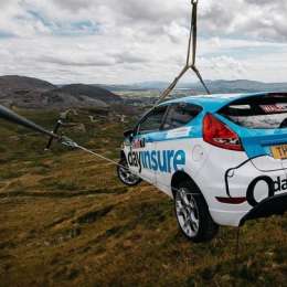 Insólita promoción del Rally de Gales