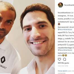 Ardusso y Tony Parker se sacaron una foto