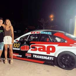 Reutemann presentó su auto de Top Race en Humboldt