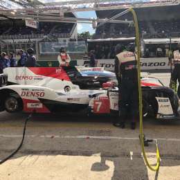 Toyota reemplazó el monocasco del Toyota N°7 tras el golpe