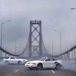 Hicieron trompos en el famoso puente de San Francisco y fueron detenidos