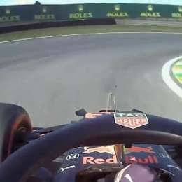 La vuelta de la pole de Verstappen en Brasil