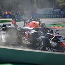 La sanción a Verstappen por el toque con Hamilton en Italia