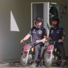 El divertido video de Verstappen y Pérez en la sede de Red Bull