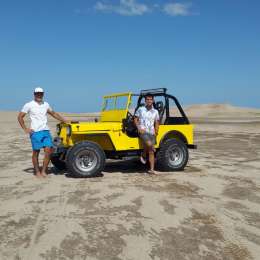 Azar a fondo en la playa