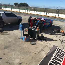 Ledesma prueba el Chevrolet en Olavarría